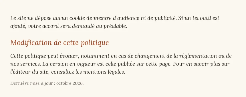 Politique de confidentialité (2/2)